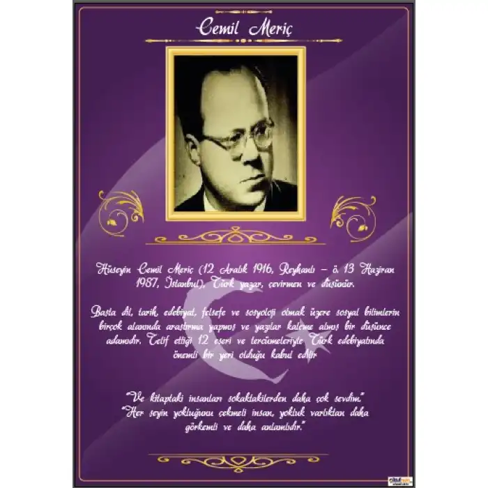 Cemil Meriç Afişi (Posteri) 2
