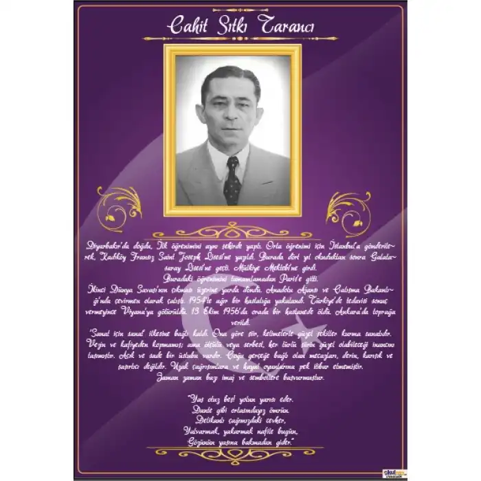Cahit Sıtkı Tarancı Afişi (Posteri)