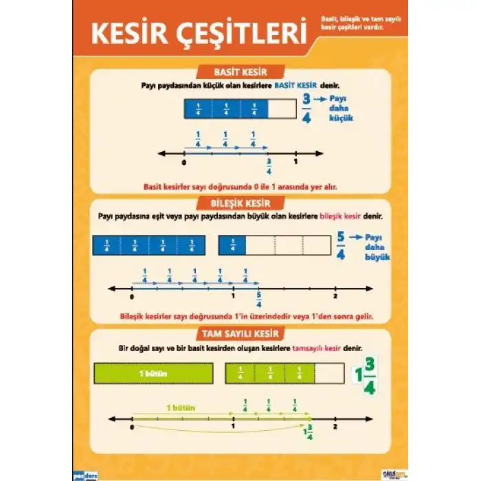 Kesir Çeşitleri Afişi (Posteri)
