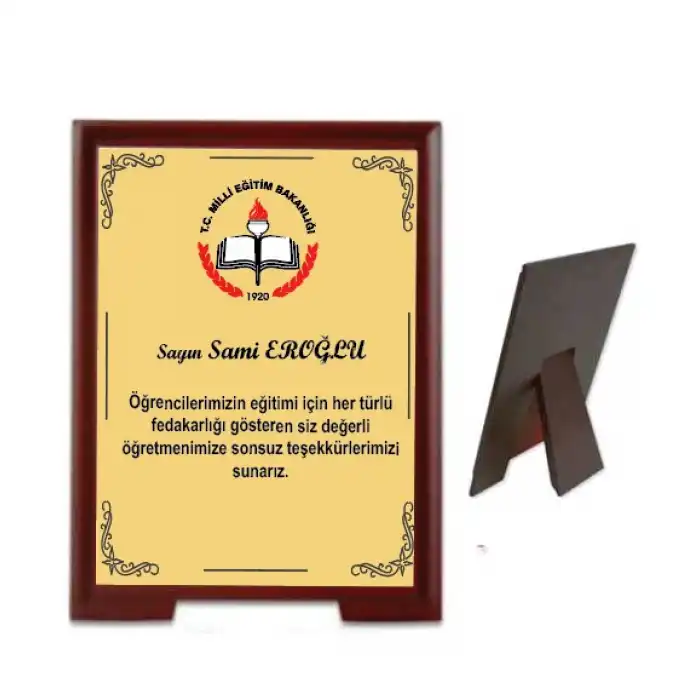 Ahşap Plaket 3