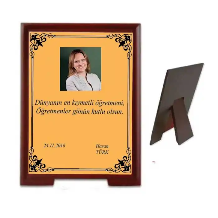 Ahşap Plaket 4 (Resimli)