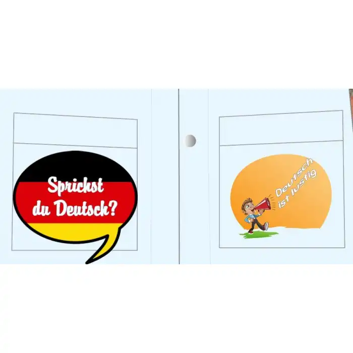 Almanca Baskılı Erkek Öğretmen Önlüğü