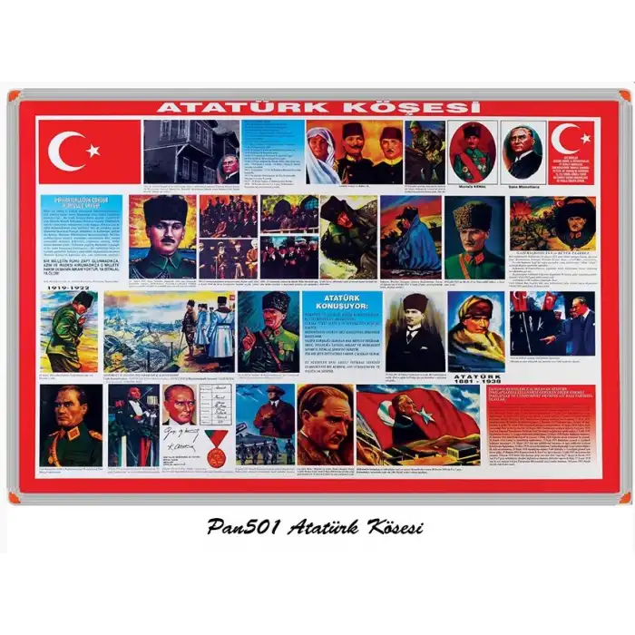 Alüminyum Çerçeve Atatürk Köşesi 70x100