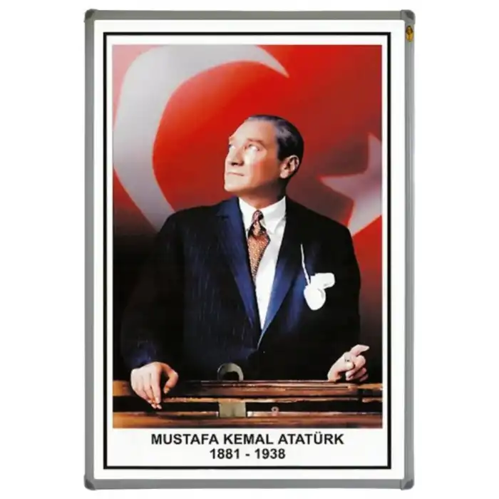 Alüminyum Çerçeve Atatürk Portresi 50x70