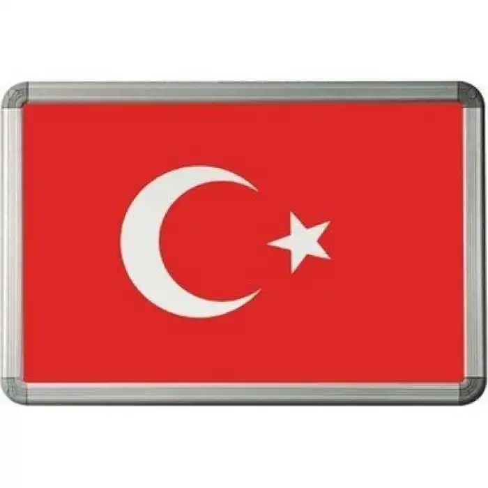 Alüminyum Çerçeve Türk Bayrağı 35x50