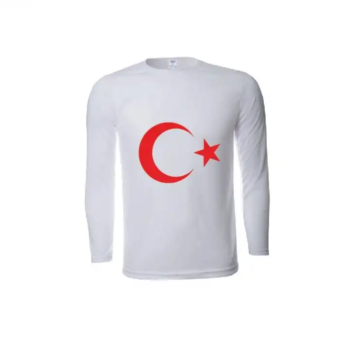 Ayyıldız Görselli Uzun Kol Tişört