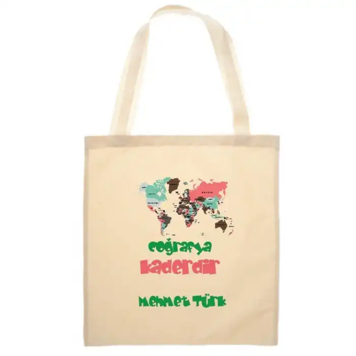 Coğrafya Öğretmeni Bez Çanta (Baskılı)
