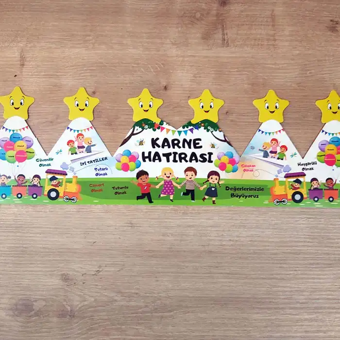 Değerler Temalı Karne Hatırası Tacı