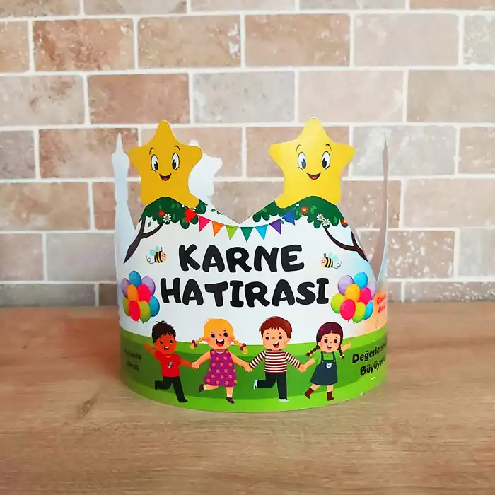 Değerler Temalı Karne Hatırası Tacı