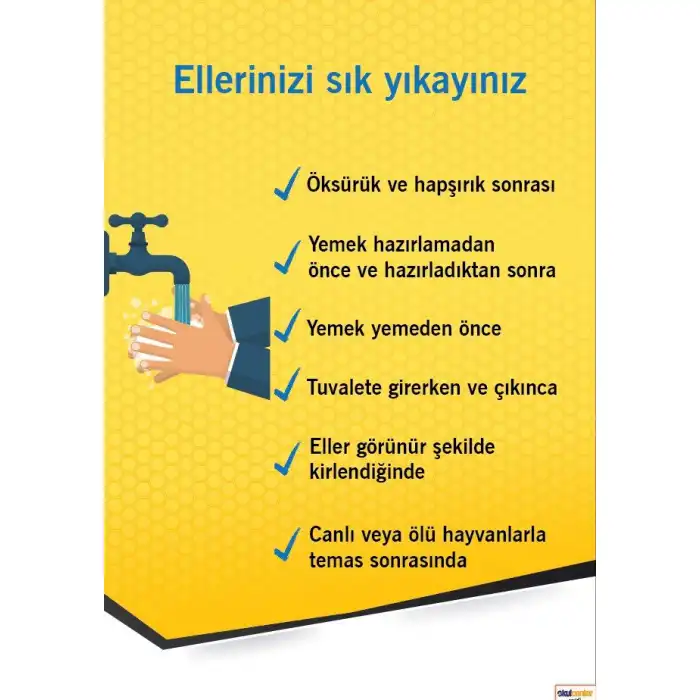 Ellerinizi Sık Yıkayın Afişi (Covid-19) 1