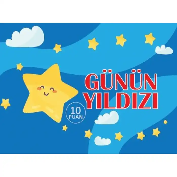 Günün Yıldızı Motivasyon Kartı