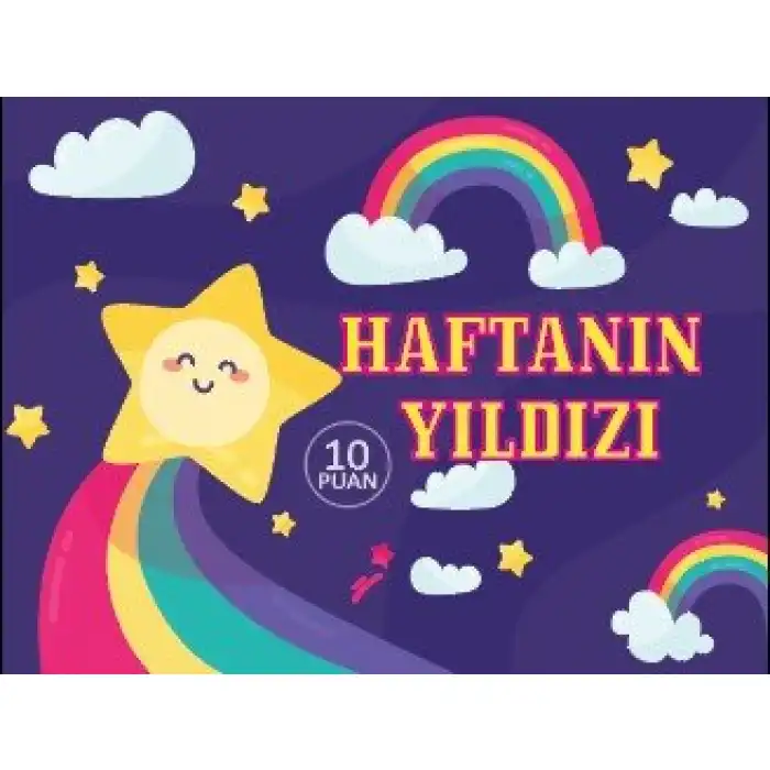 Haftanın Yıldızı Motivasyon Kartı