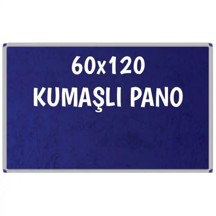 Kumaşlı Okul Panosu 60x120 (Alüminyum Çerçeveli)