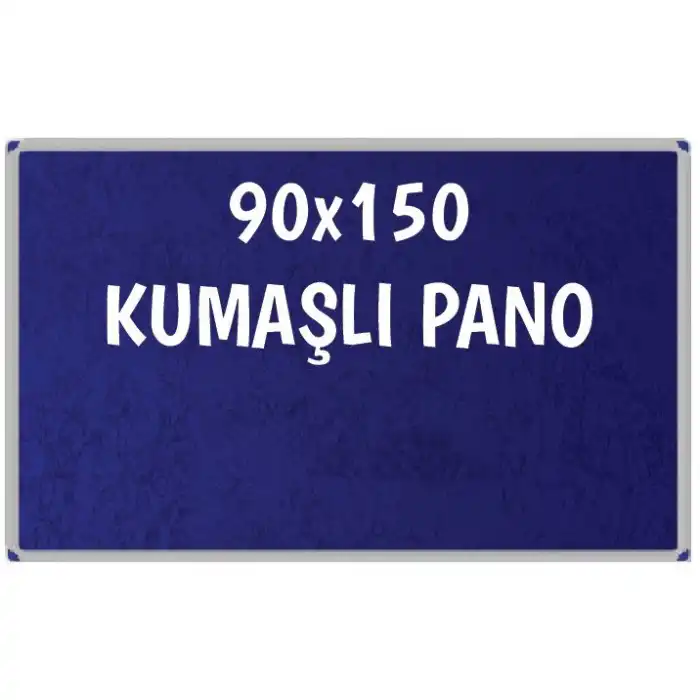 Kumaşlı Okul Panosu 90x150 (Alüminyum Çerçeveli)