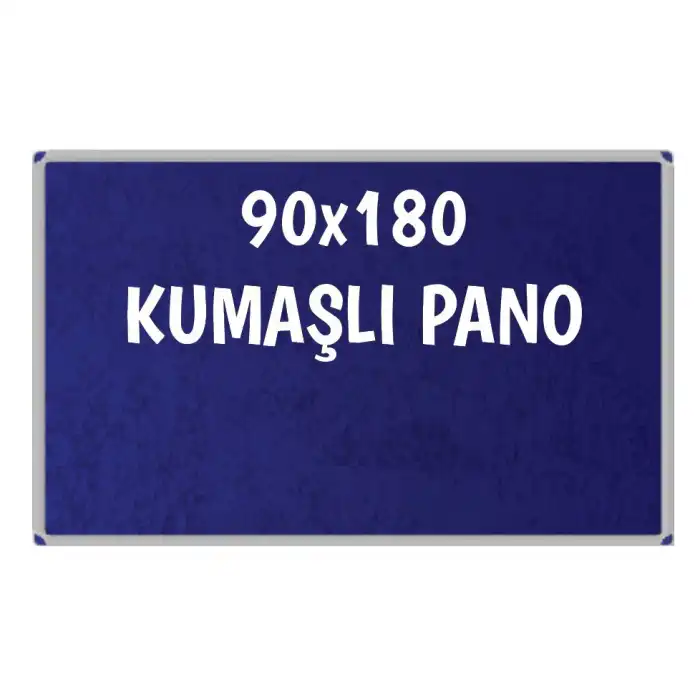 Kumaşlı Okul Panosu 90x180 (Alüminyum Çerçeveli)