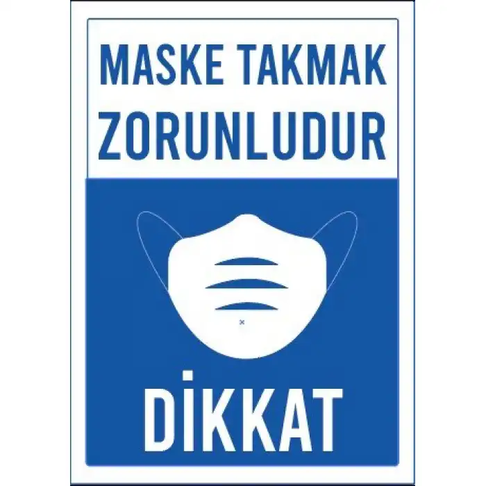 Maske Takmak Zorunludur Sticker 1