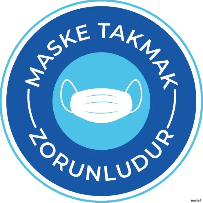 Maske Takmak Zorunludur Yapıştırma 1 (Laminasyonlu)