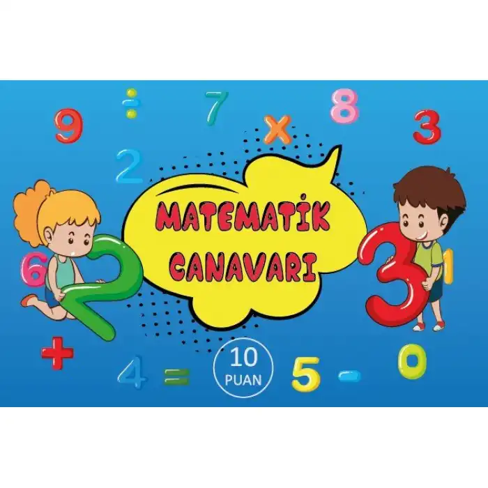 Matematik Canavarı Motivasyon Kartı