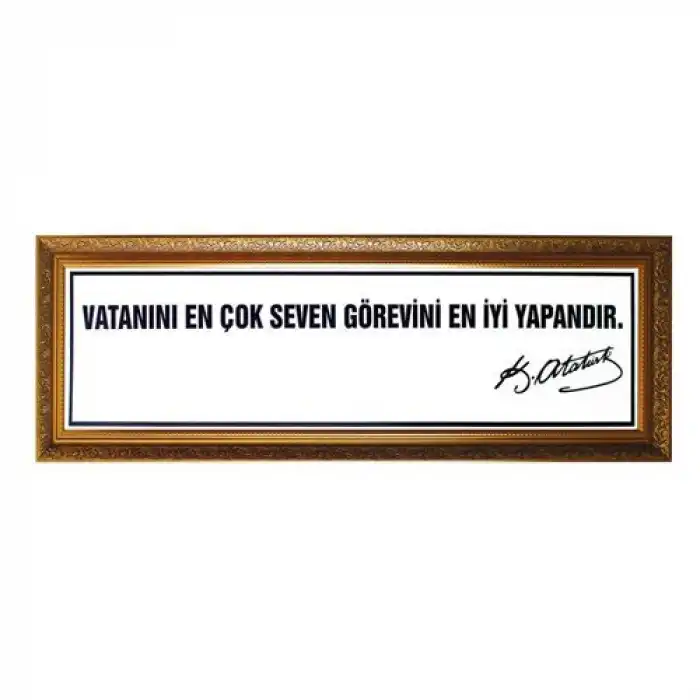 Mdf Lüks Köşeli Çerçeveli Vecisöz 35x120