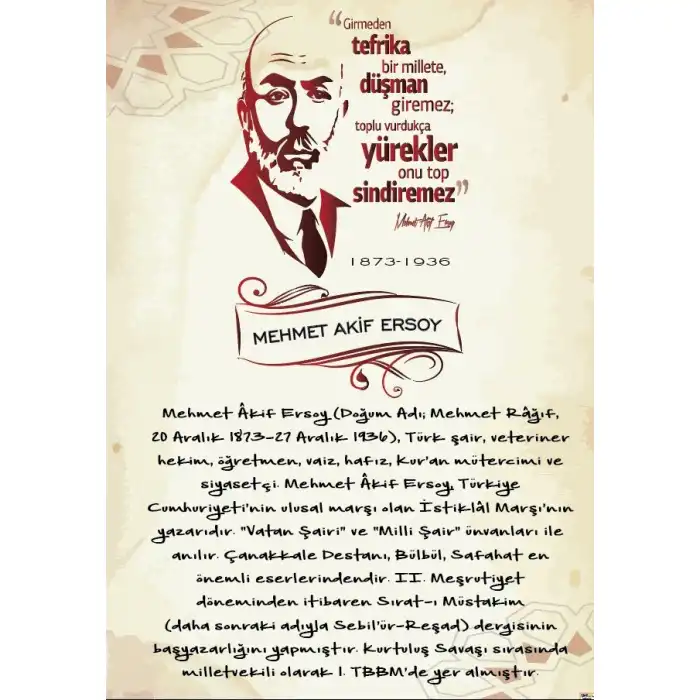 Mehmet Akif Ersoy Posteri