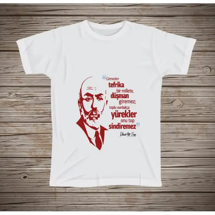 Mehmet Akif Ersoy ve 12 Mart Temalı Tişört