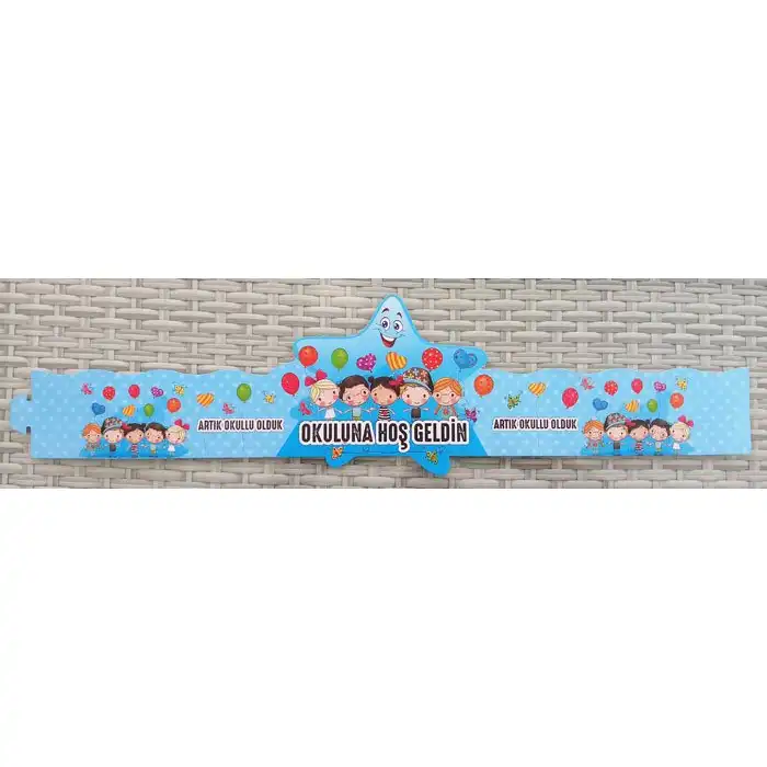 Mutlu Arkadaşlar Okuluna Hoşgeldin Tacı (Mudu)