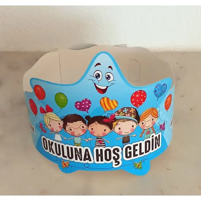 Mutlu Arkadaşlar Okuluna Hoşgeldin Tacı (Mudu)