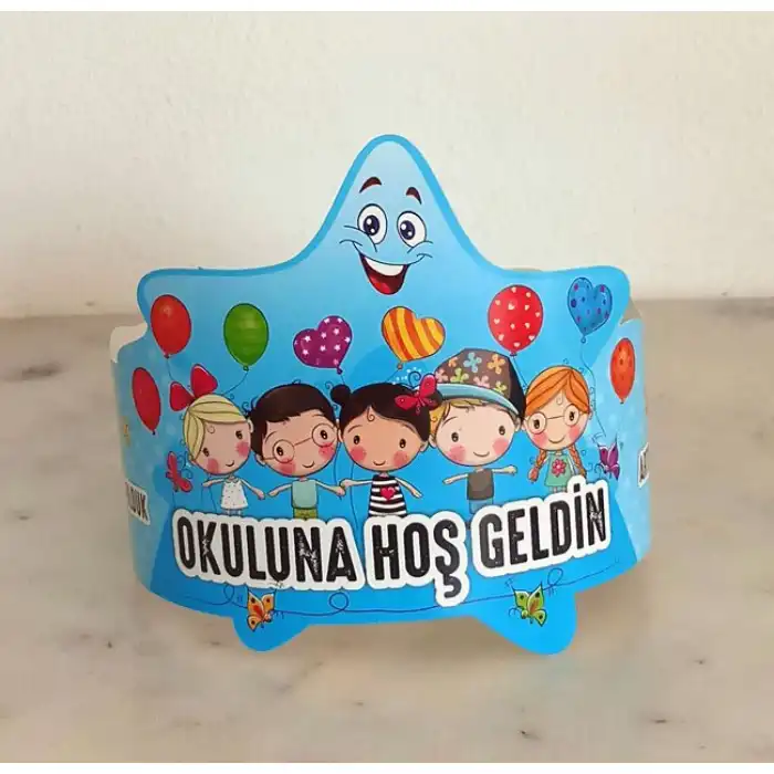 Mutlu Arkadaşlar Okuluna Hoşgeldin Tacı (Mudu)