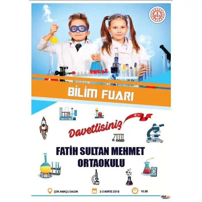 Okul Bilim Fuarı Afişi 10