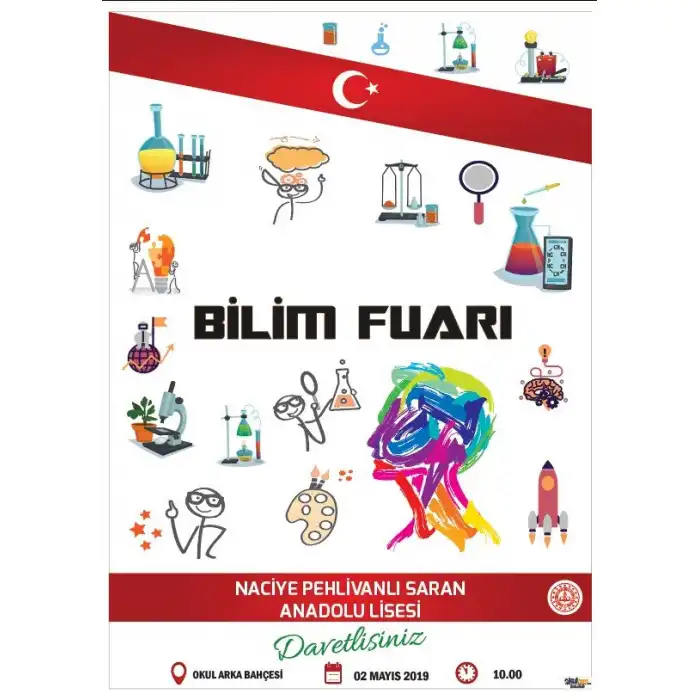 Okul Bilim Fuarı Afişi 8
