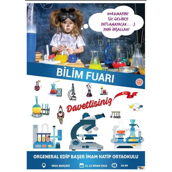 Okul Bilim Fuarı Afişi 9