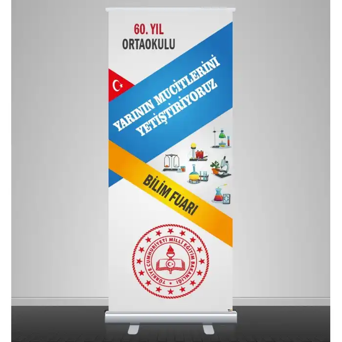 Okul Bilim Fuarı Branda ve Roll Up Branda Standı 4