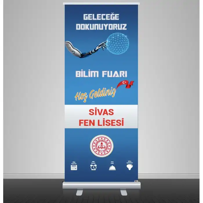 Okul Bilim Fuarı Branda ve Roll Up Branda Standı 5