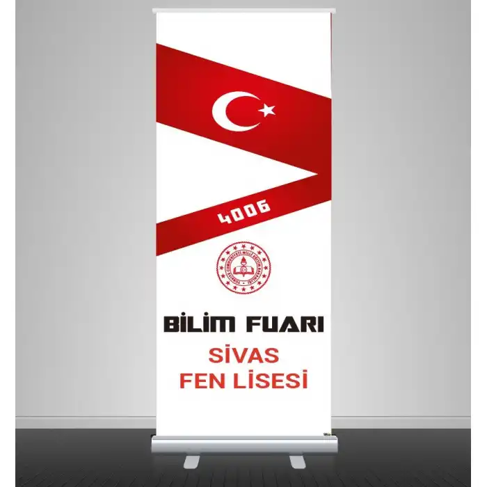 Okul Bilim Fuarı Branda ve Roll Up Branda Standı 6