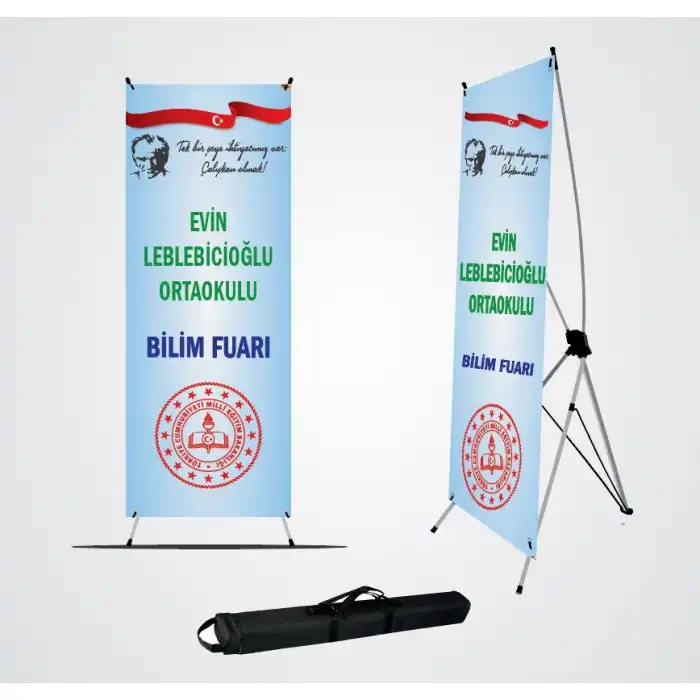 Okul Bilim Fuarı Branda ve X Banner Branda Standı 1