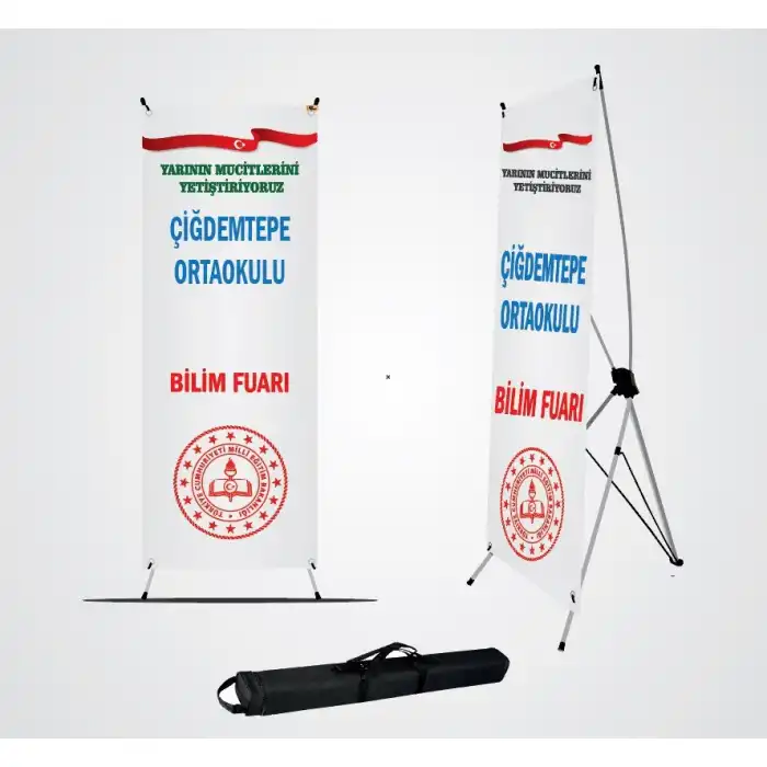 Okul Bilim Fuarı Branda ve X Banner Branda Standı 3