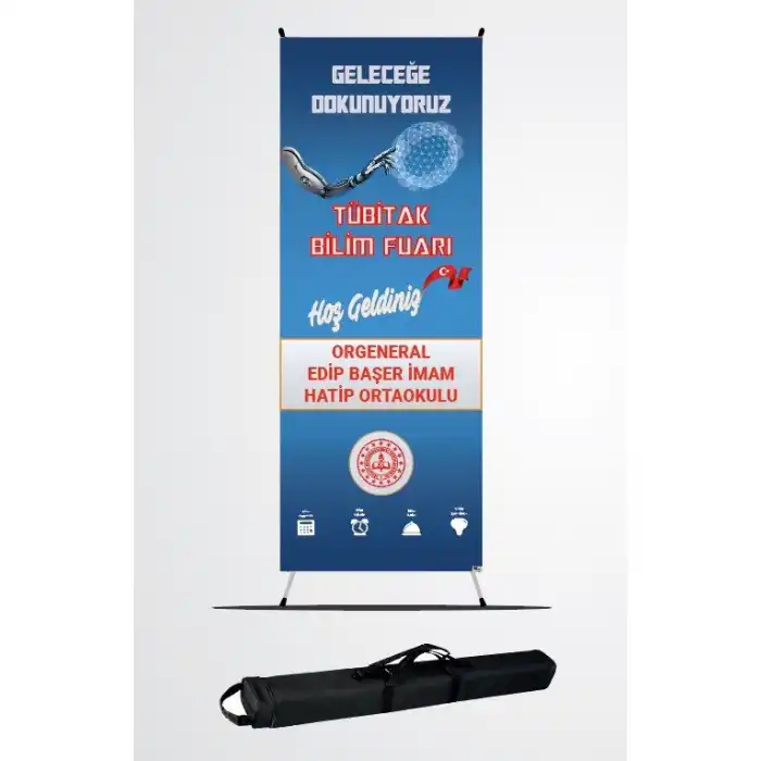 Okul Bilim Fuarı Branda ve X Banner Branda Standı 5