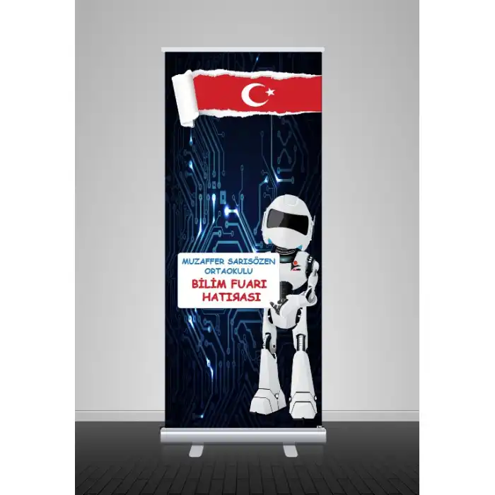 Okul Bilim Fuarı Hatıra Robotu 1 (Rollup)