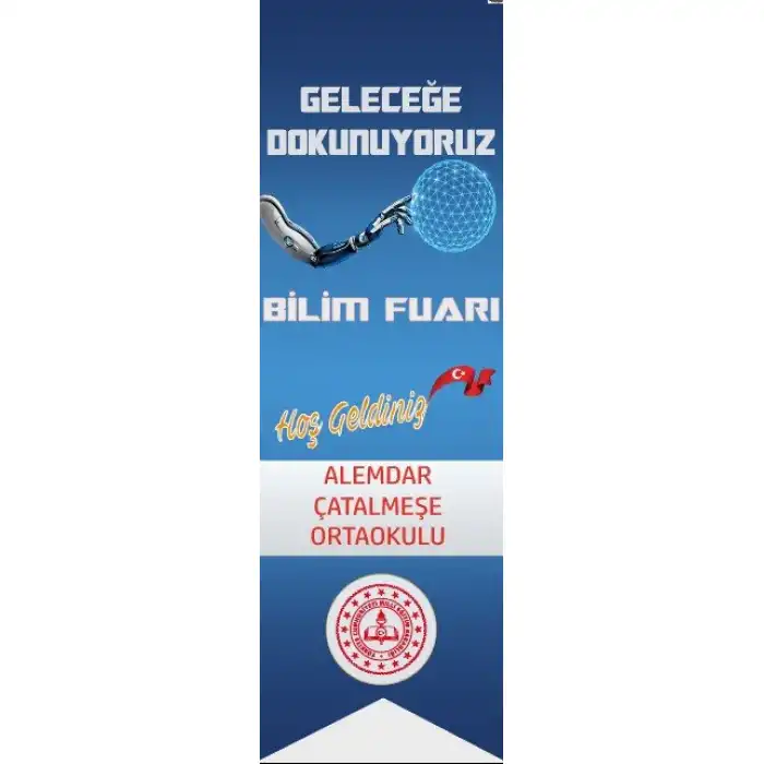 Okul Bilim Fuarı Kırlangıç Bayrak 5