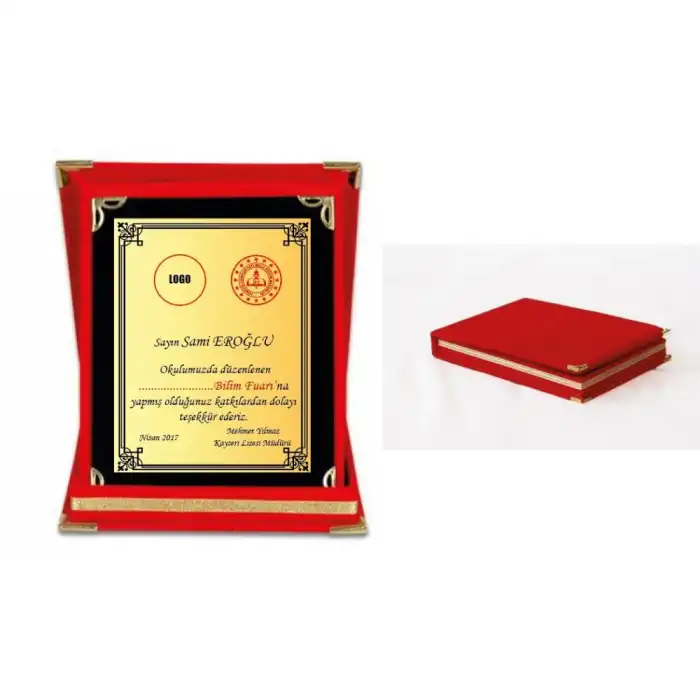 Okul Bilim Fuarı Plaketi