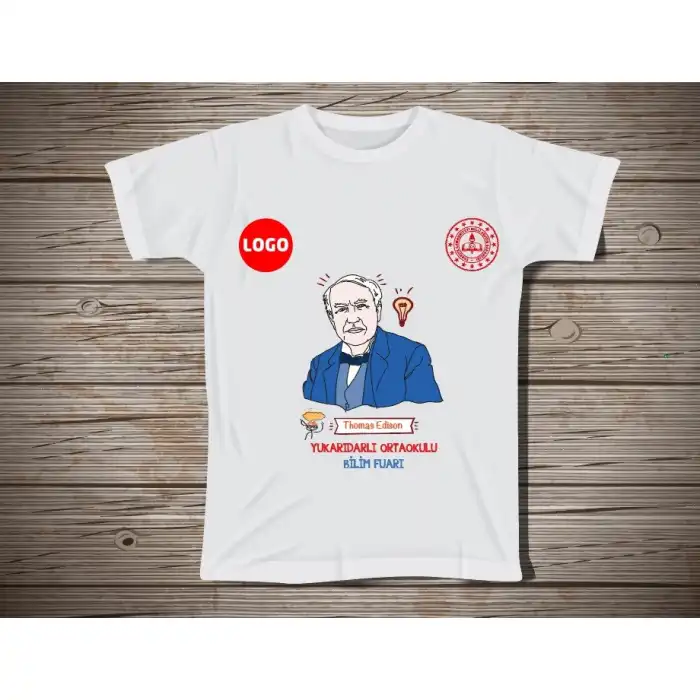 Okul Bilim Fuarı Tişört 111 (Thomas Edison)