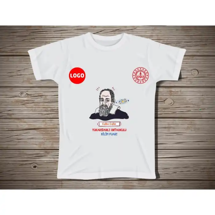 Okul Bilim Fuarı Tişört 115 (Galileo Galilei)