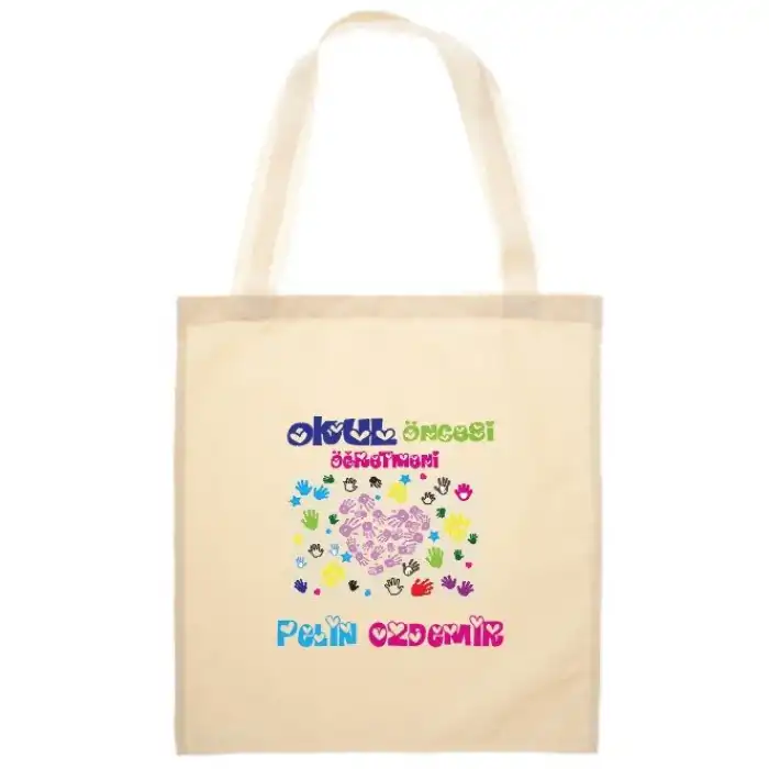 Okul Öncesi Öğretmeni Bez Çanta (Baskılı)