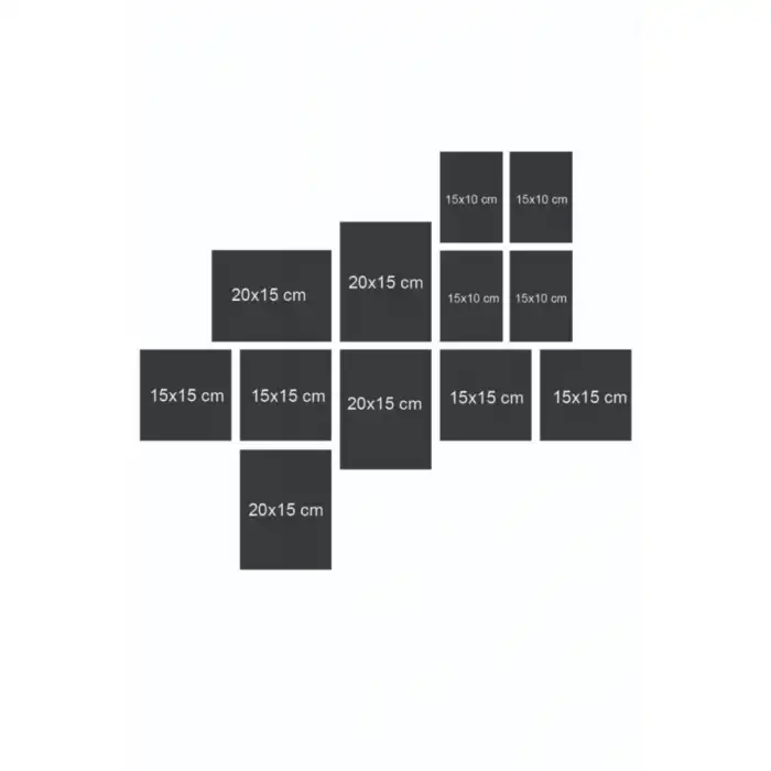 Okulcenter 12 Parça Çerçeve Görünümlü Dekotalı Tablo