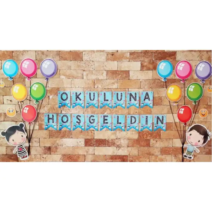 Okuluna Hoşgeldin Balonlu Set