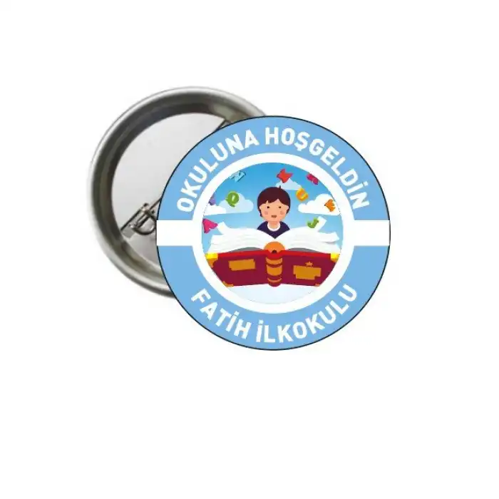 Renkli Okuluna Hoşgeldin Rozeti