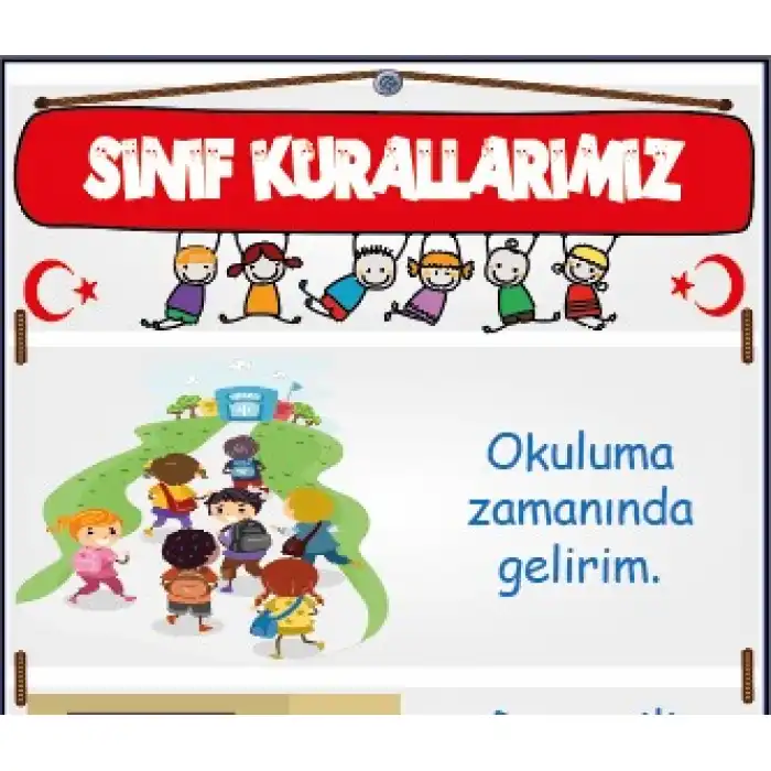 Dikey Sınıf Kuralları Afişi