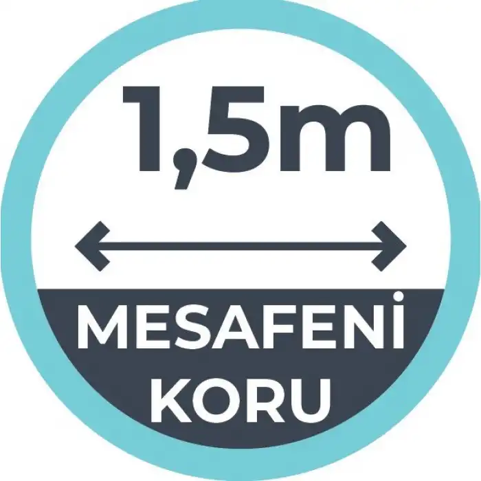 Sosyal Mesafe Yer Yazıları  29 (Laminasyonlu)