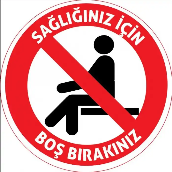 Sosyal Mesafe Yer Yazıları  41 (Laminasyonlu)