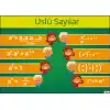 Matematikte Üslü Sayılar Afişi